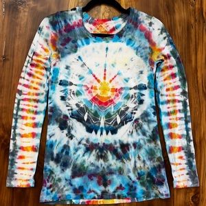 Upcycled soft base shirt custom tie dye